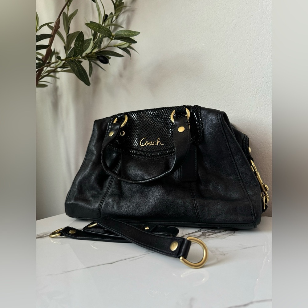 Coach Ashley Leather Satchel Shoulder Bag